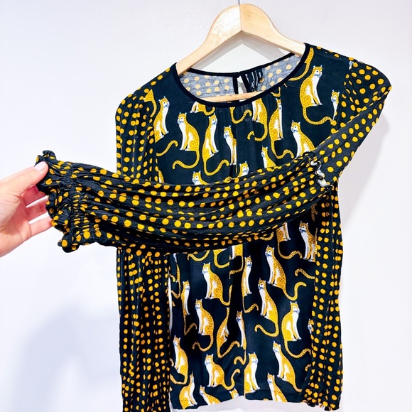 BL-NK LONDON Black top with tigers - Picture 6 of 8